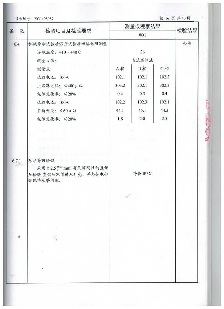 .交流金属封闭环网开关设备(630)型式试验报告(图18)