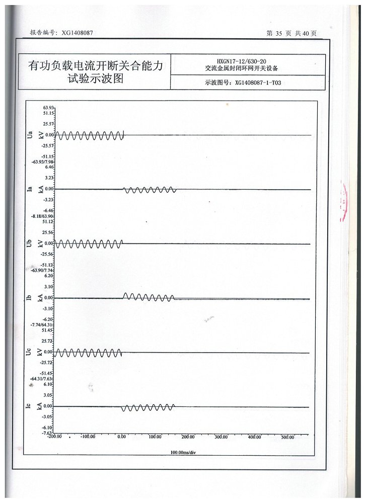 .交流金属封闭环网开关设备(630)型式试验报告(图37)